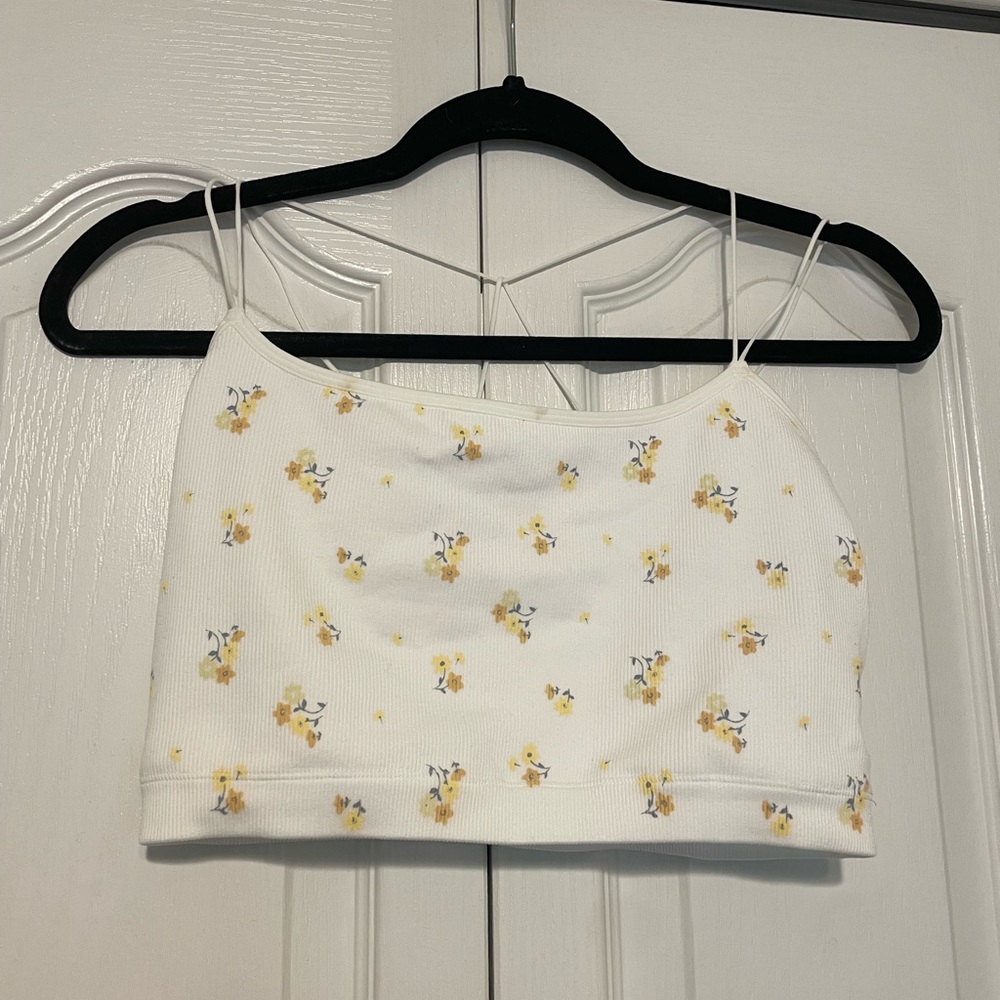 Gilly Hicks, never worn, flower crop top
